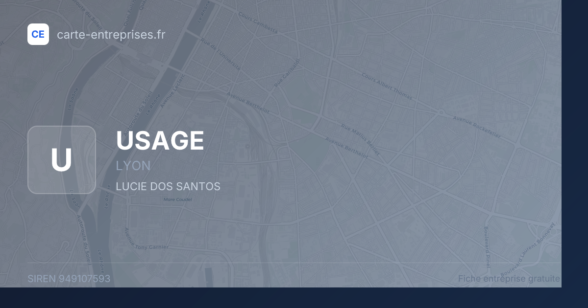 USAGE — 949107593 — fiche entreprise
