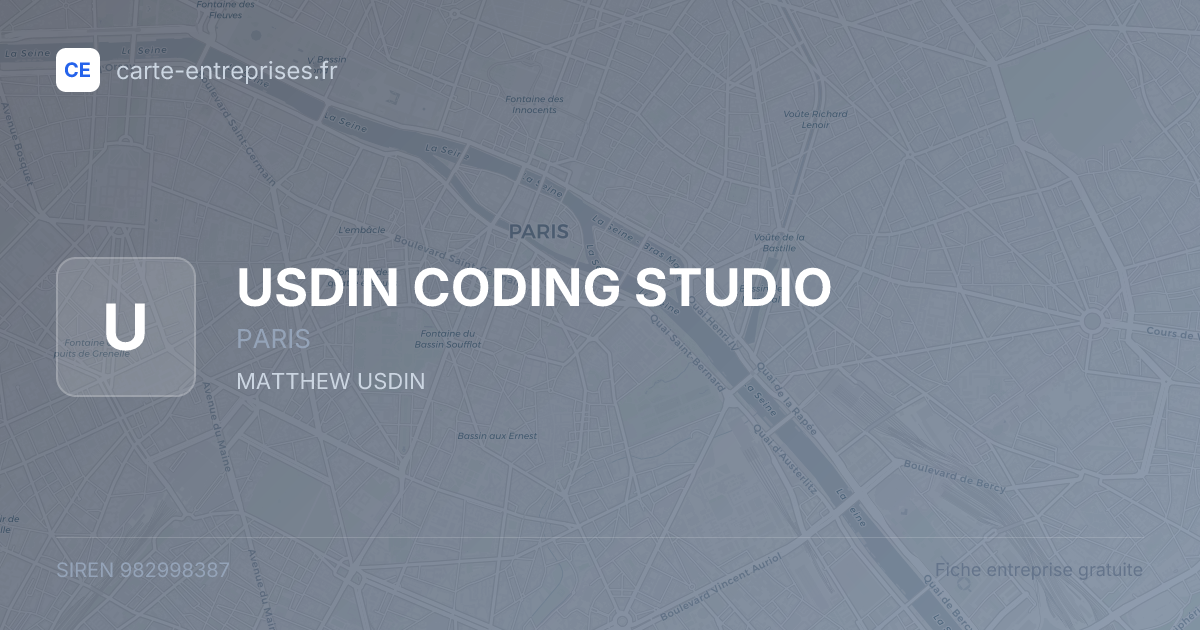 USDIN CODING STUDIO — 982998387 — fiche entreprise