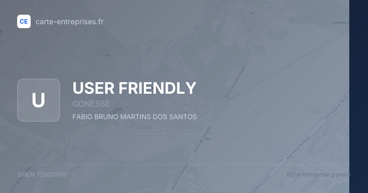 USER FRIENDLY — 751601071 — fiche entreprise
