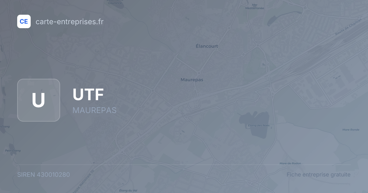 UTF — 430010280 — fiche entreprise