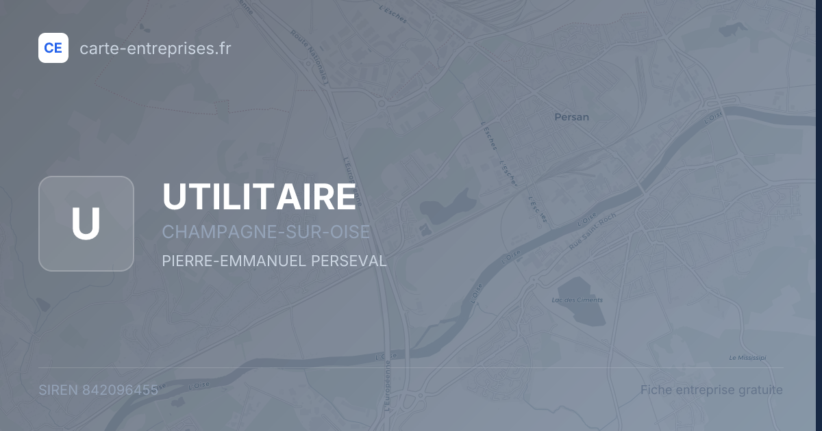 UTILITAIRE — 842096455 — fiche entreprise