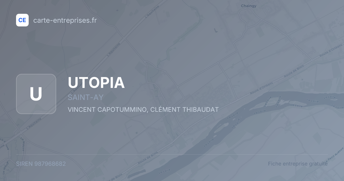 UTOPIA — 987968682 — fiche entreprise