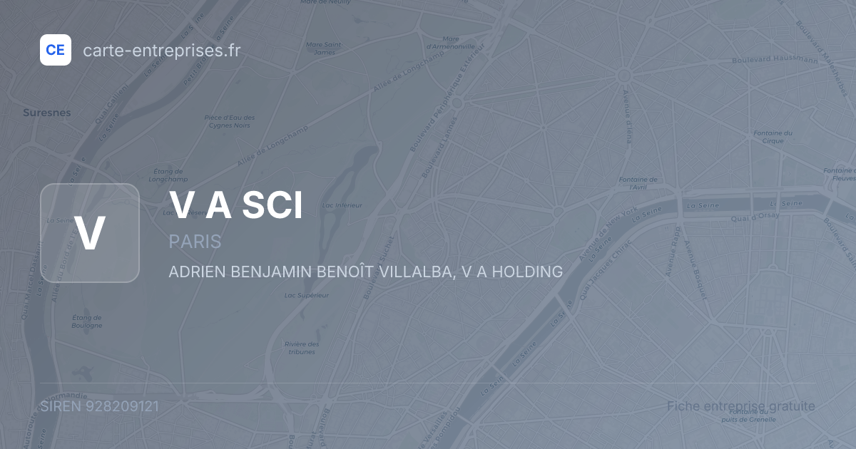 V A SCI — 928209121 — fiche entreprise