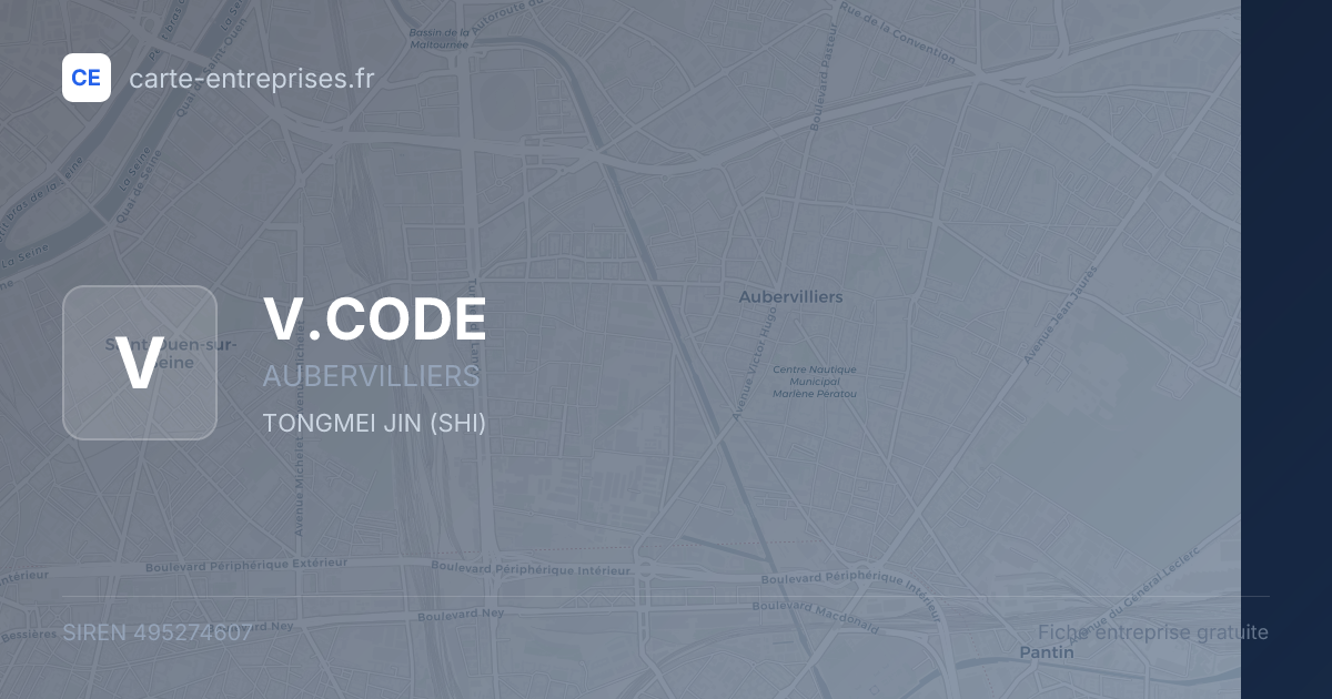 V.CODE — 495274607 — fiche entreprise