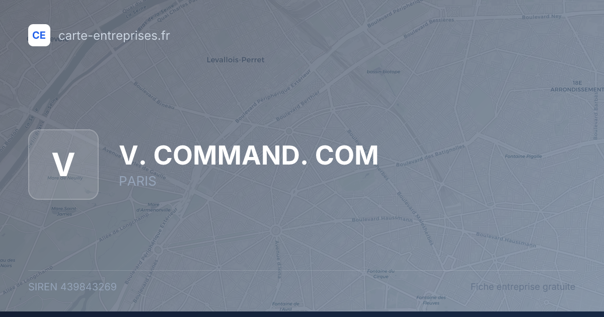 V. COMMAND. COM — 439843269 — fiche entreprise