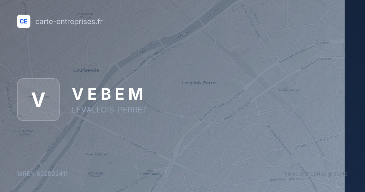 V E B E M — 692022411 — fiche entreprise
