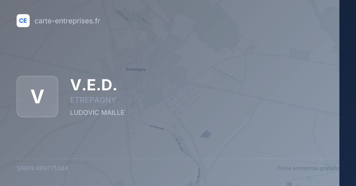 V.E.D. — 499775344 — fiche entreprise