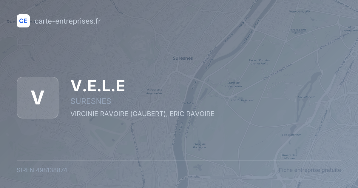 V.E.L.E — 498138874 — fiche entreprise