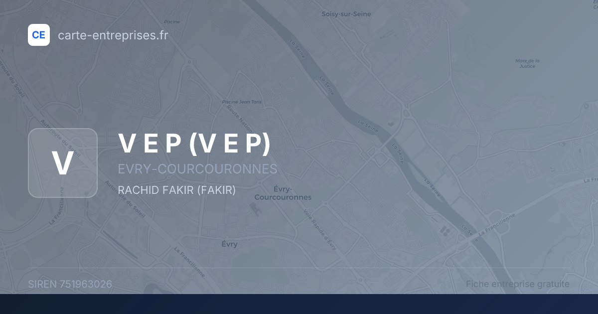 V E P — 751963026 — fiche entreprise