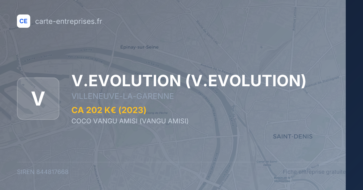 V.EVOLUTION — 844817668 — fiche entreprise