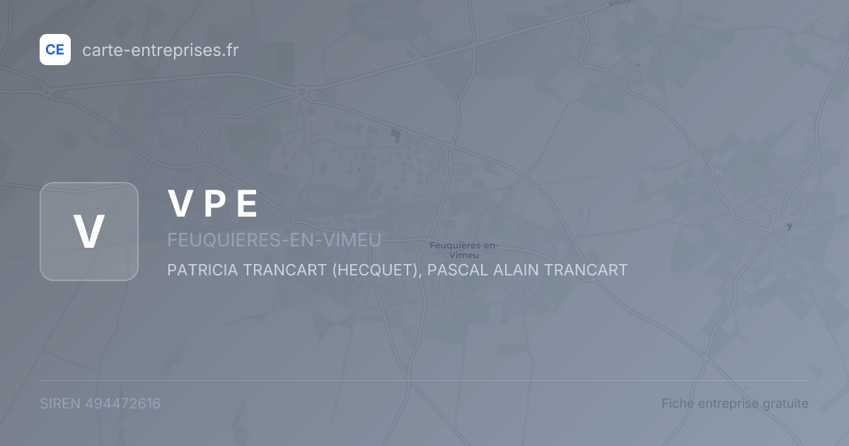 V P E — 494472616 — fiche entreprise