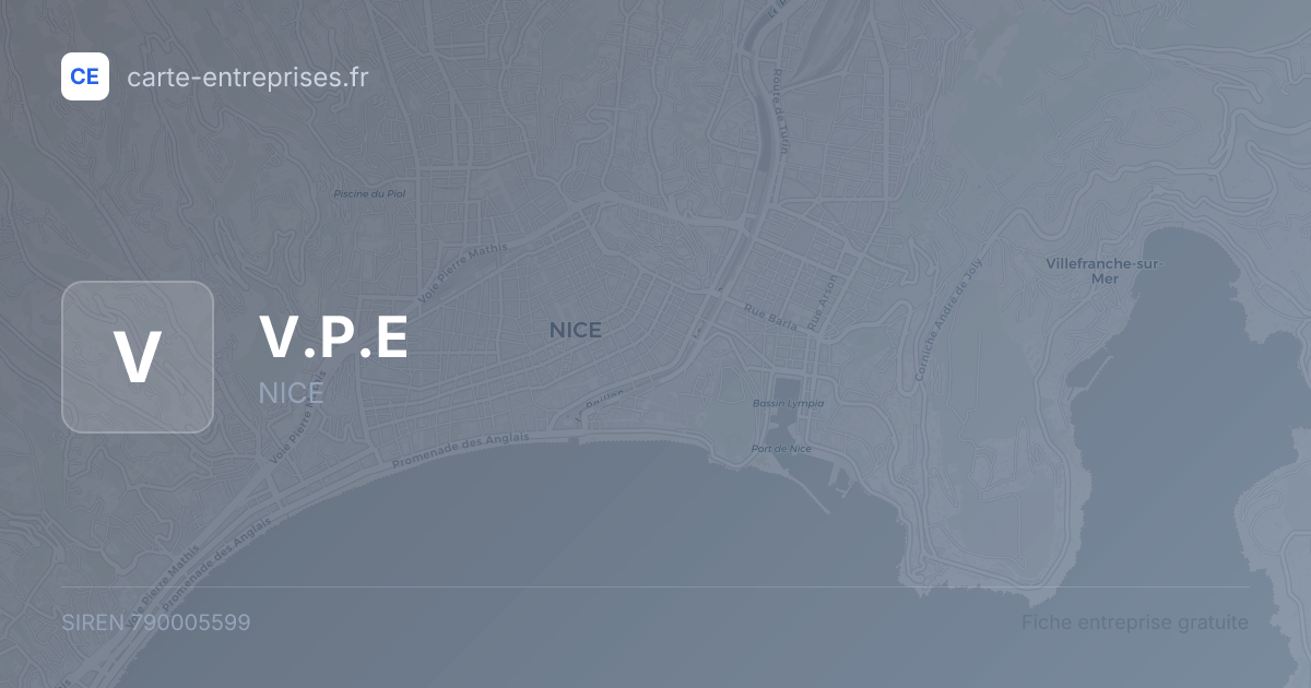 V.P.E — 790005599 — fiche entreprise