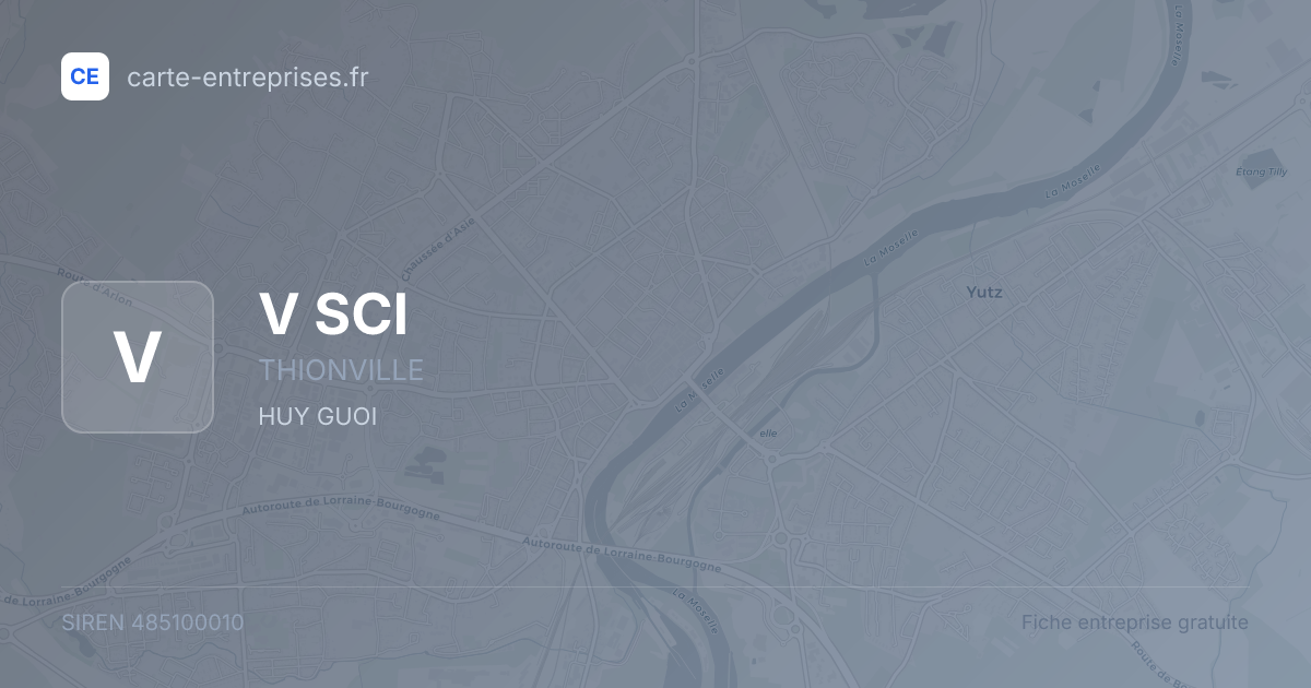 V SCI — 485100010 — fiche entreprise