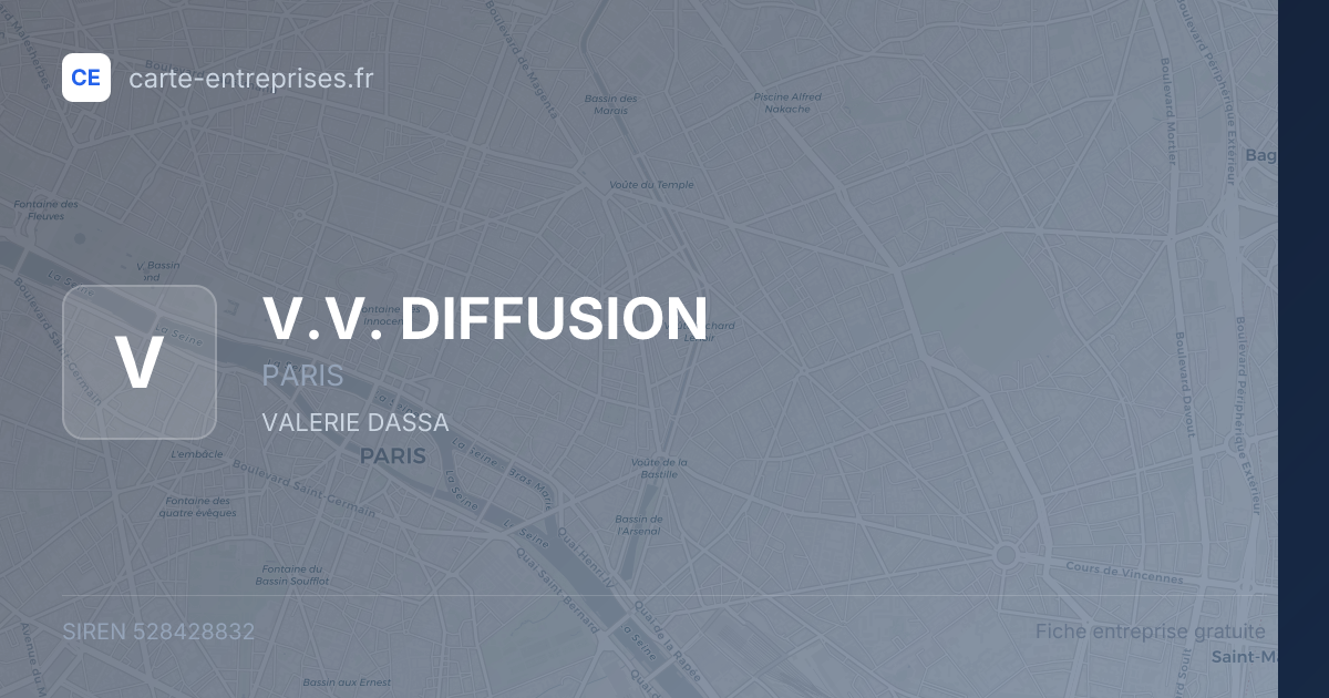 V.V. DIFFUSION — 528428832 — fiche entreprise