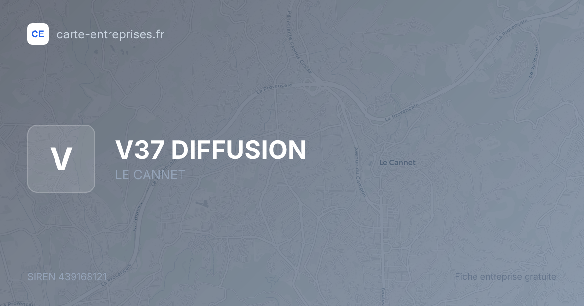 V37 DIFFUSION — 439168121 — fiche entreprise