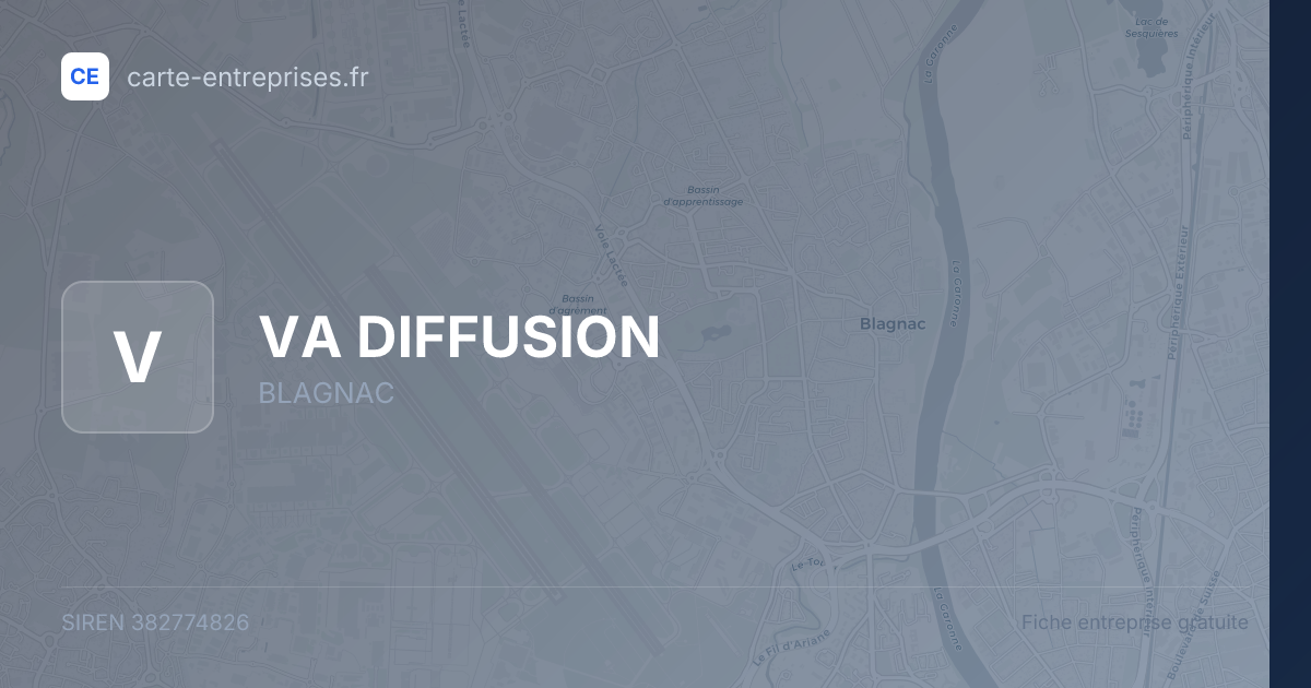 VA DIFFUSION — 382774826 — fiche entreprise