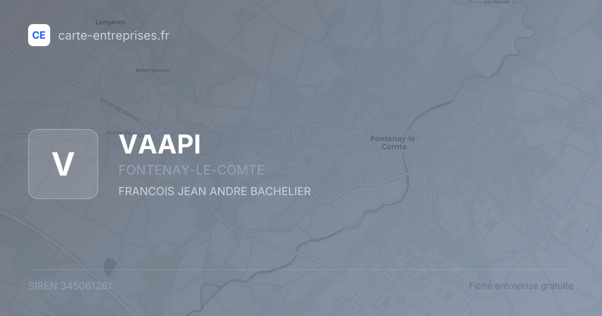 VAAPI — 345061261 — fiche entreprise
