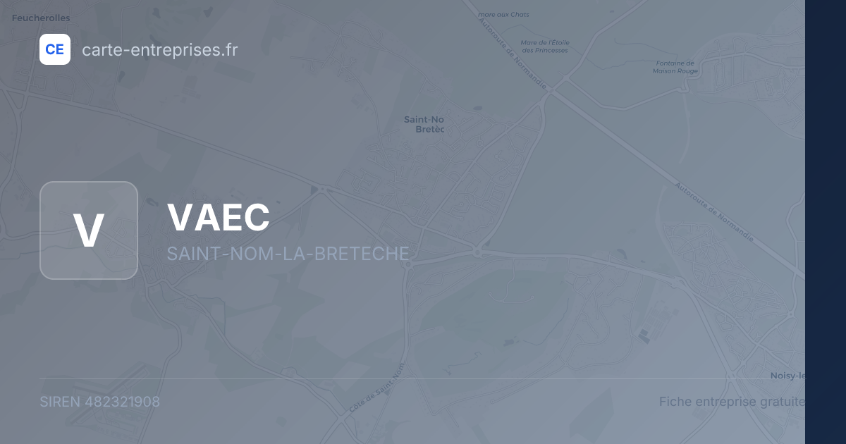 VAEC — 482321908 — fiche entreprise