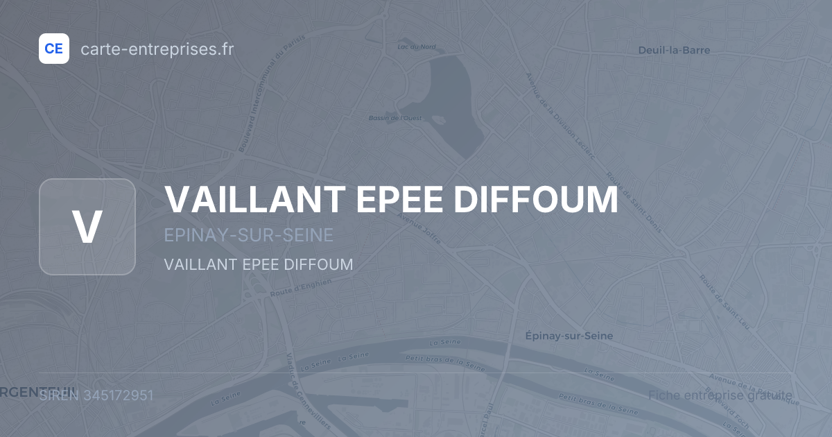 VAILLANT EPEE DIFFOUM — 345172951 — fiche entreprise