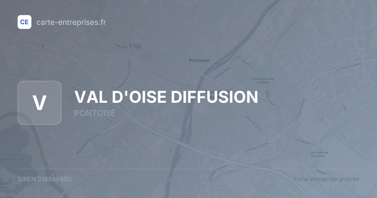 VAL D'OISE DIFFUSION — 318846680 — fiche entreprise