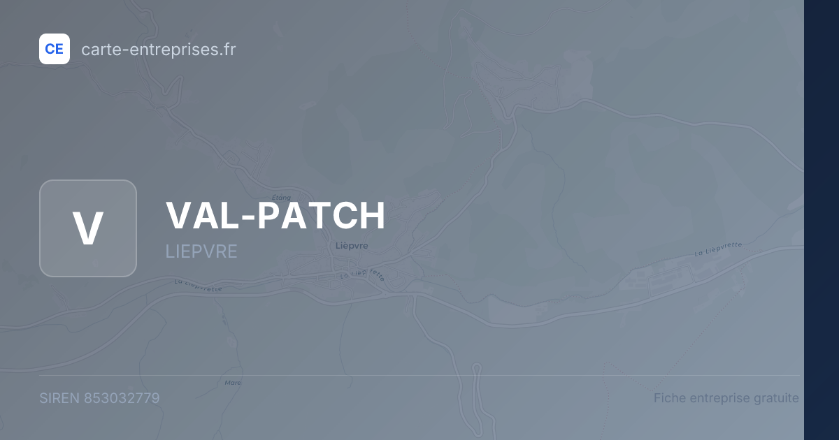VAL-PATCH — 853032779 — fiche entreprise