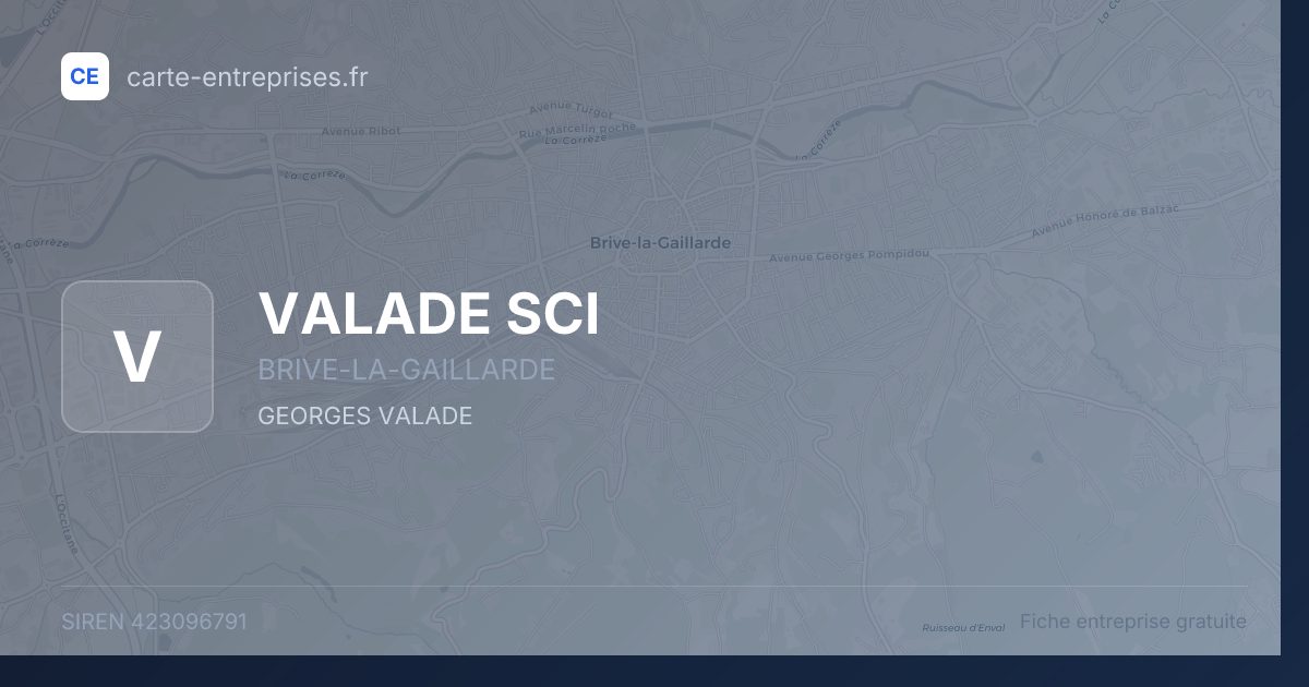 VALADE SCI — 423096791 — fiche entreprise