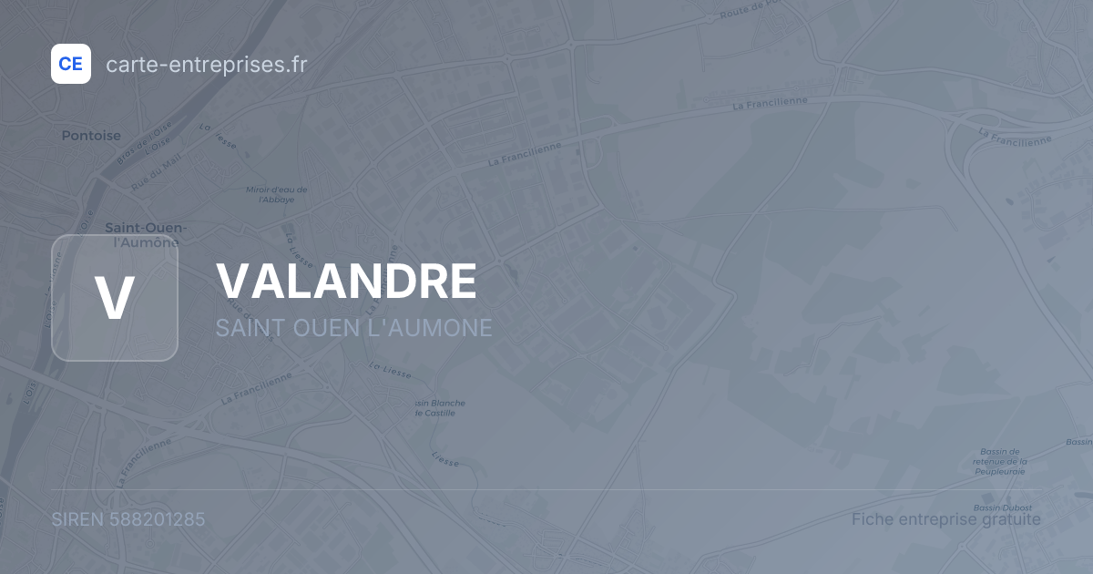 VALANDRE — 588201285 — fiche entreprise