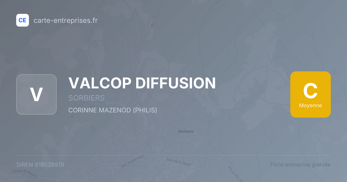 VALCOP DIFFUSION — 819538919 — fiche entreprise