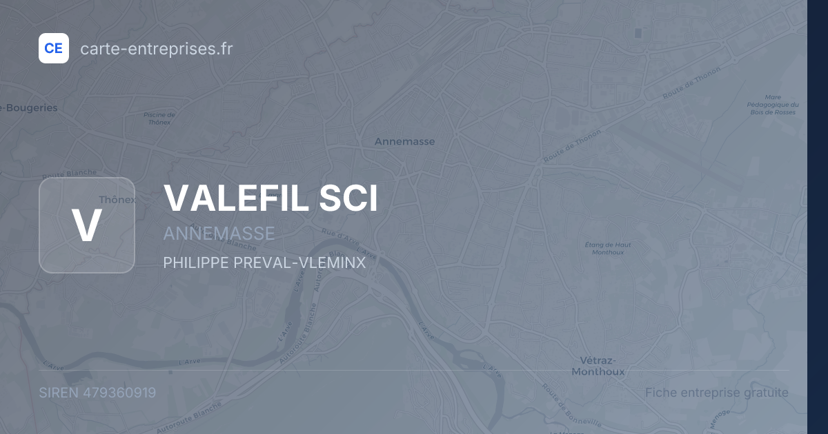 VALEFIL SCI — 479360919 — fiche entreprise