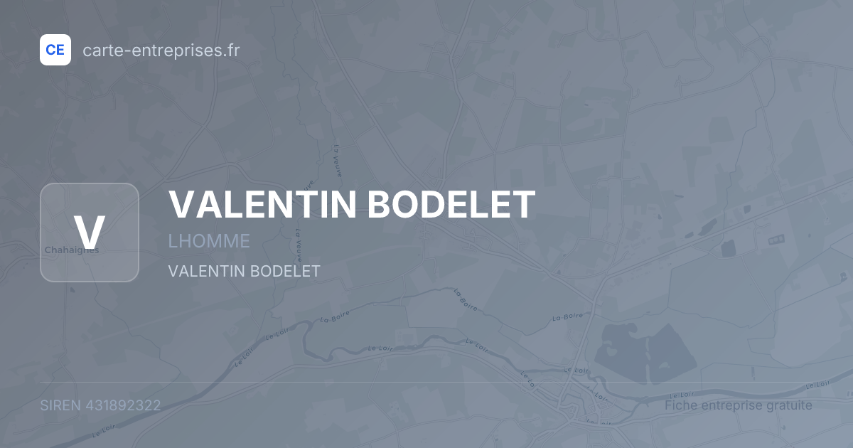 VALENTIN BODELET — 431892322 — fiche entreprise
