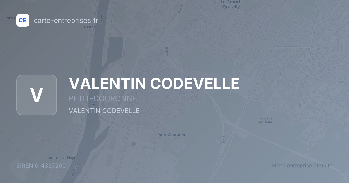 VALENTIN CODEVELLE — 914337290 — fiche entreprise