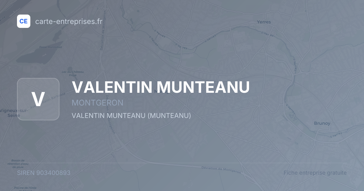 VALENTIN MUNTEANU — 903400893 — fiche entreprise