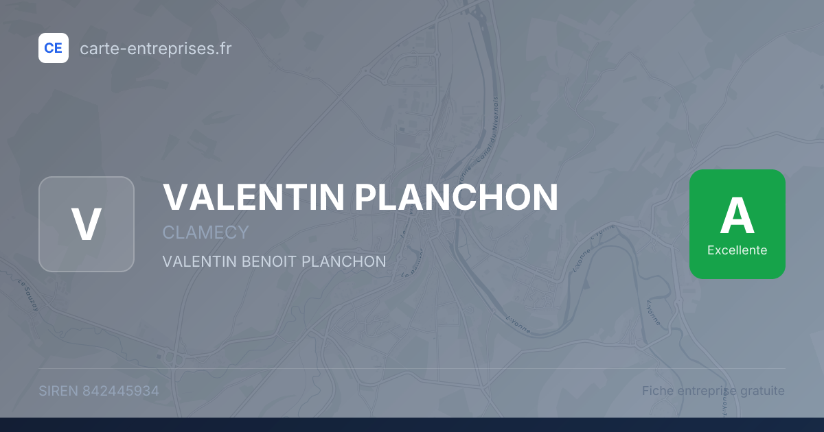 VALENTIN PLANCHON — 842445934 — fiche entreprise