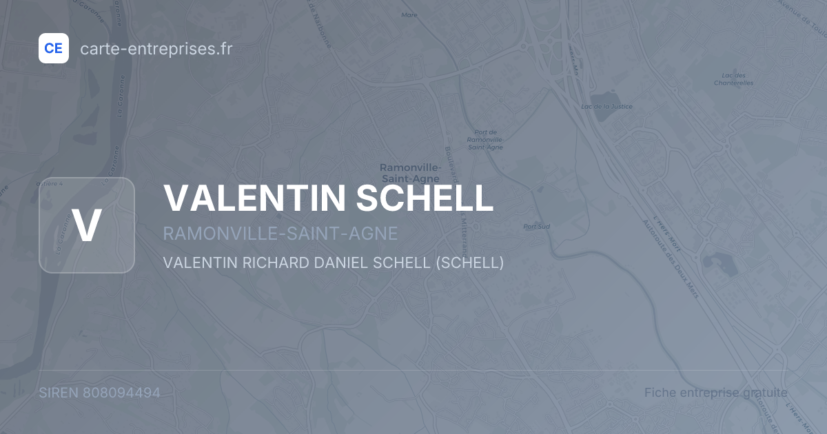 VALENTIN SCHELL — 808094494 — fiche entreprise