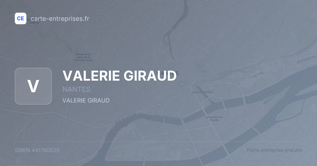 VALERIE GIRAUD — 441760535 — fiche entreprise