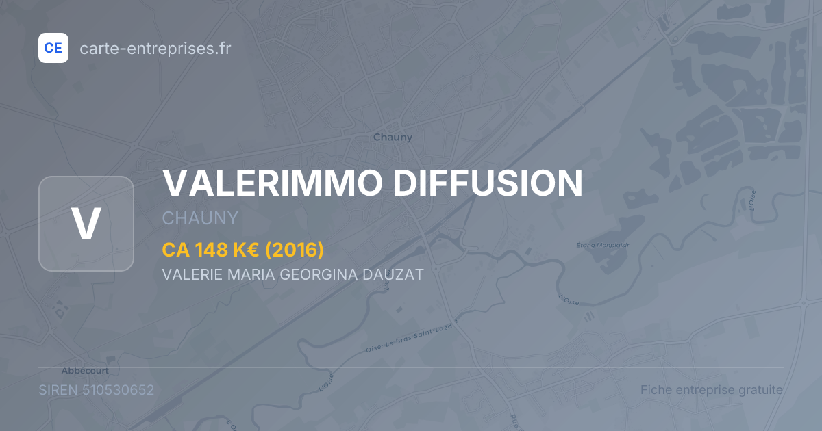 VALERIMMO DIFFUSION — 510530652 — fiche entreprise