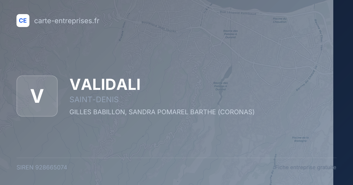 VALIDALI — 928665074 — fiche entreprise