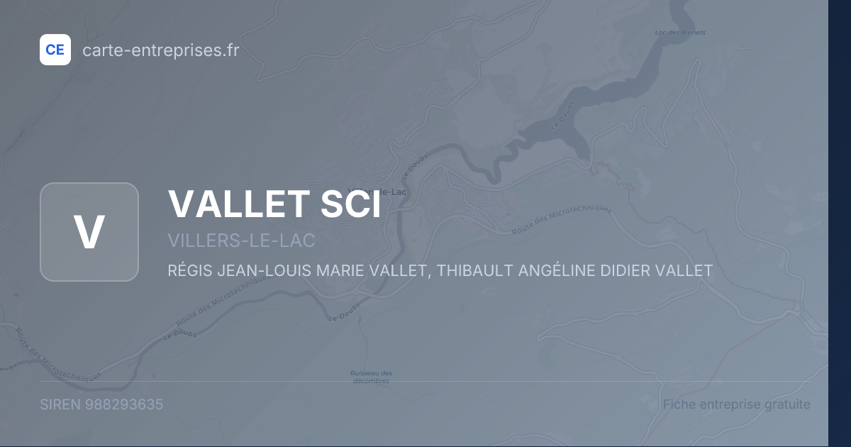 VALLET SCI — 988293635 — fiche entreprise