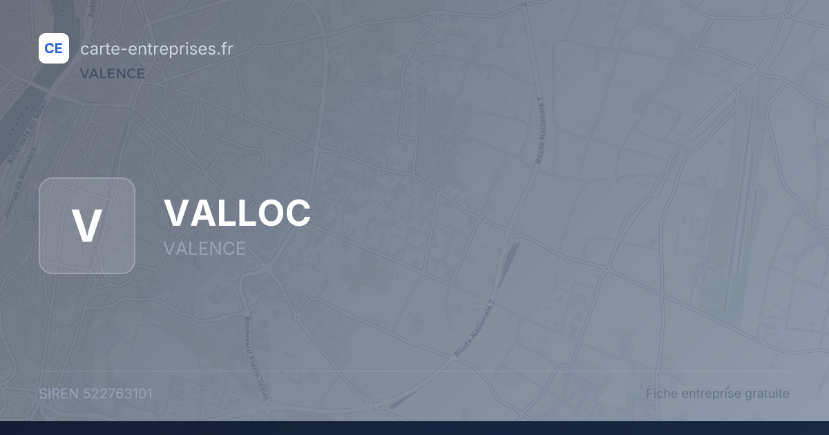VALLOC — 522763101 — fiche entreprise