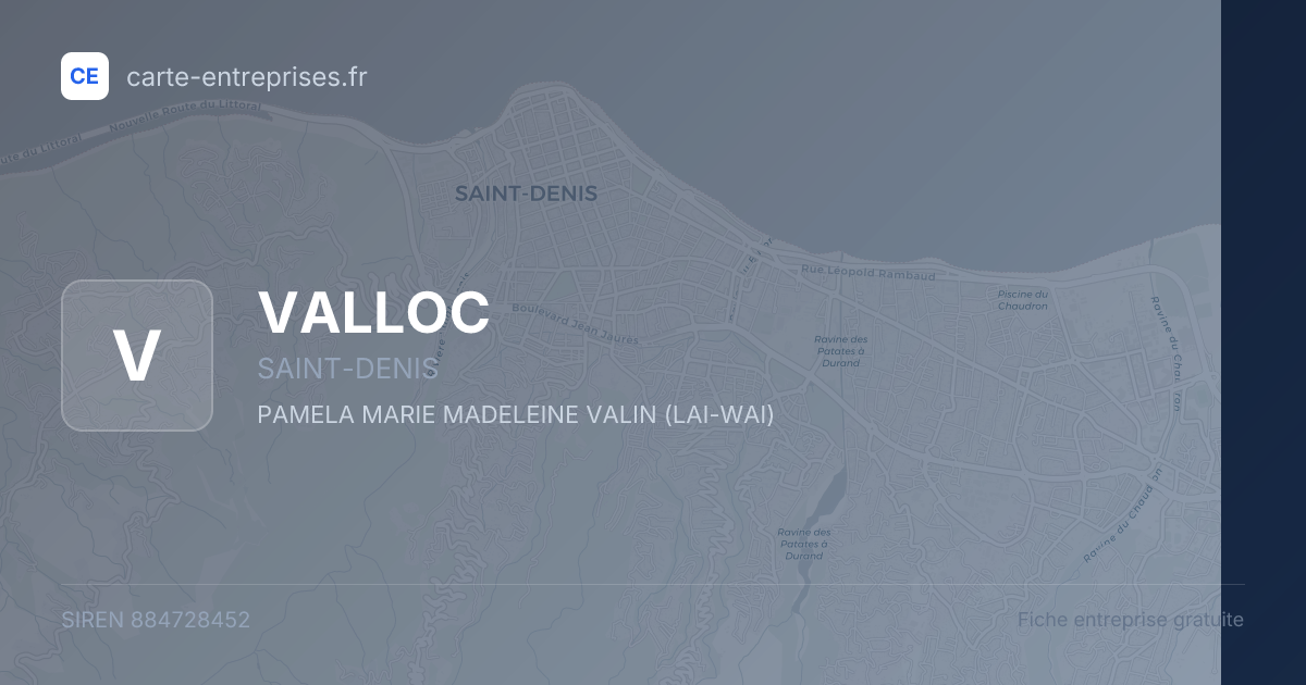 VALLOC — 884728452 — fiche entreprise