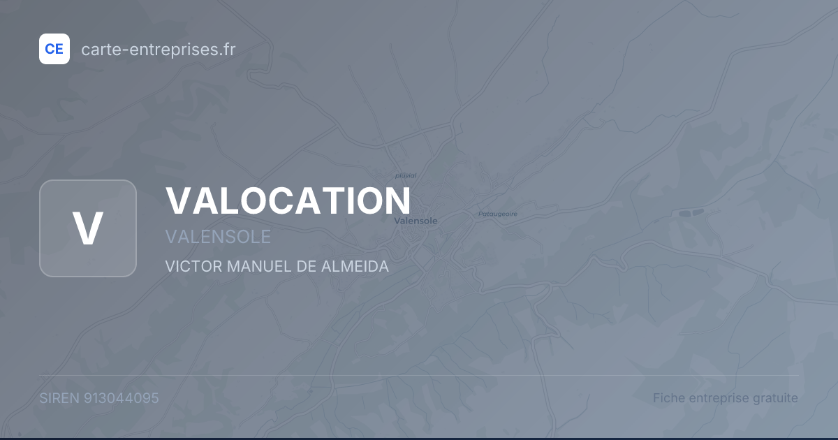 VALOCATION — 913044095 — fiche entreprise