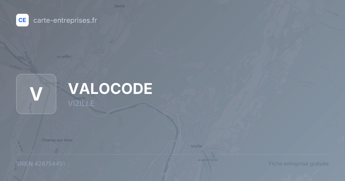 VALOCODE — 428754451 — fiche entreprise