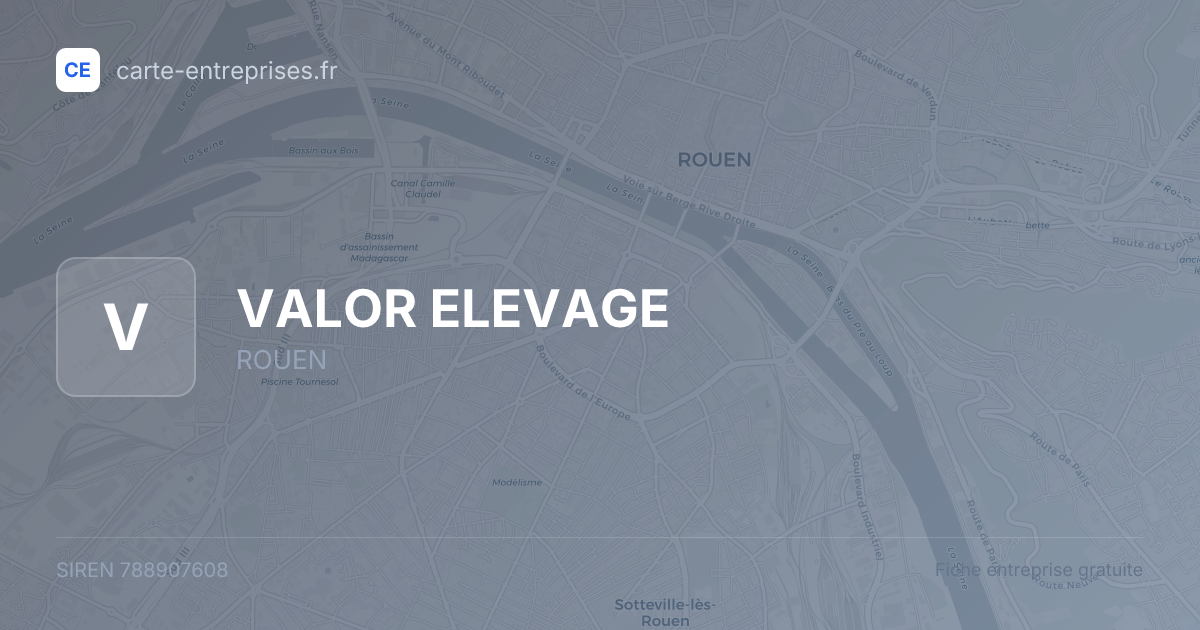 VALOR ELEVAGE — 788907608 — fiche entreprise