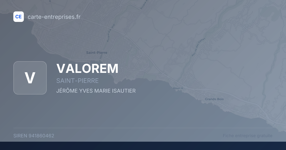 VALOREM — 941860462 — fiche entreprise