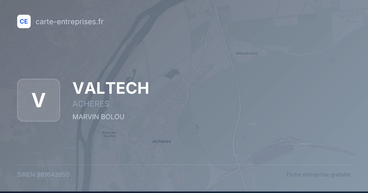 VALTECH — 981643950 — fiche entreprise