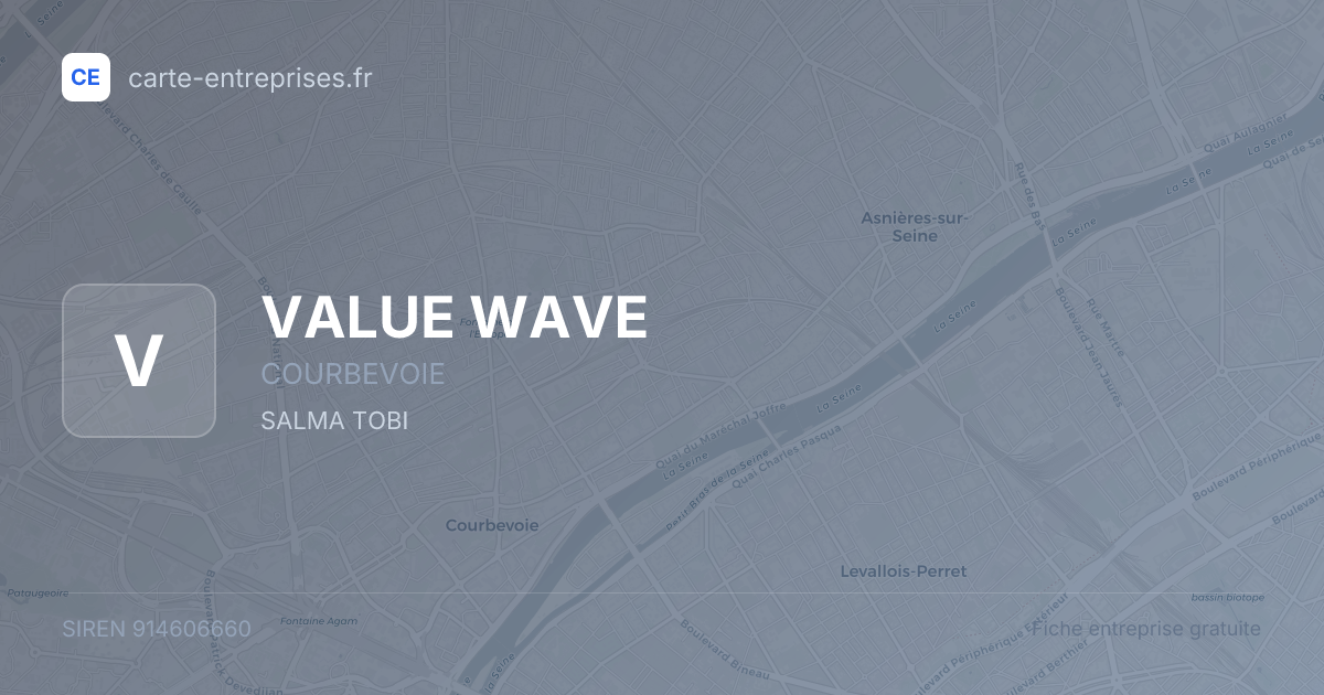 VALUE WAVE — 914606660 — fiche entreprise