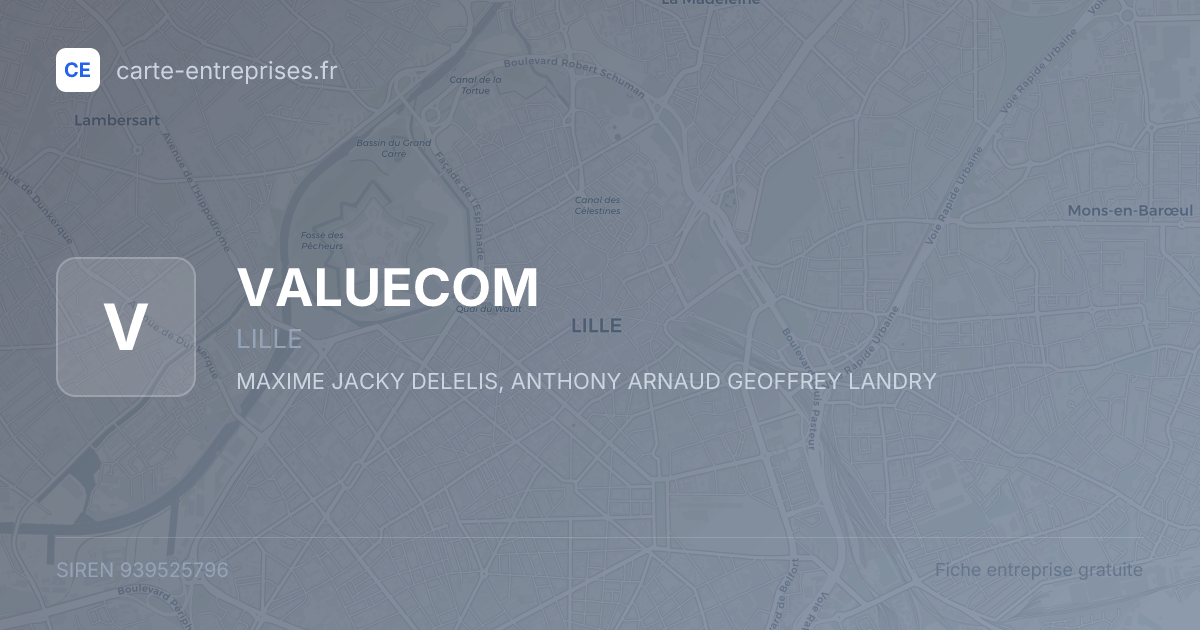 VALUECOM — 939525796 — fiche entreprise