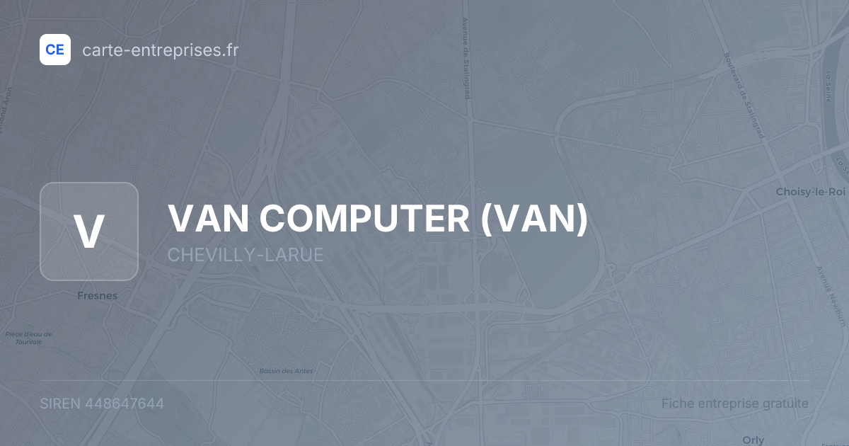 VAN COMPUTER (VAN) — 448647644 — fiche entreprise