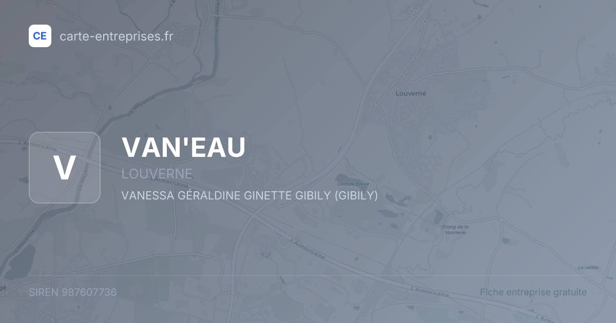 VAN'EAU — 987607736 — fiche entreprise