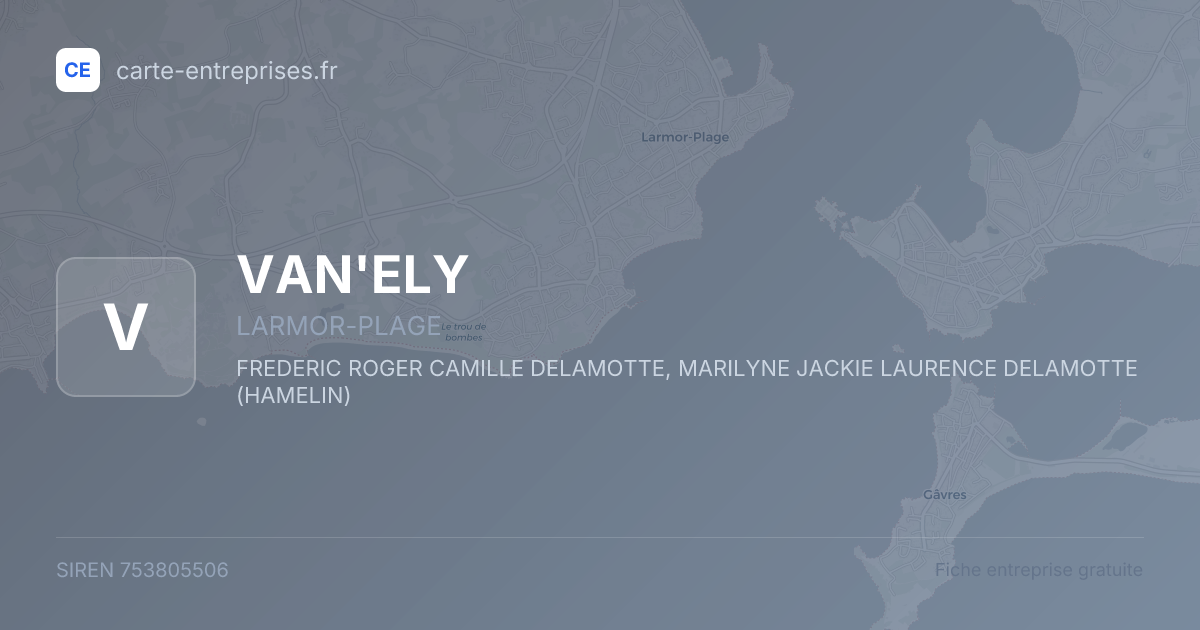 VAN'ELY — 753805506 — fiche entreprise